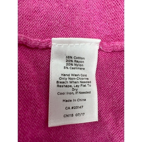 Talbots Cotton Blend Round Neck Long Sleeve Top - Picture 10 of 10